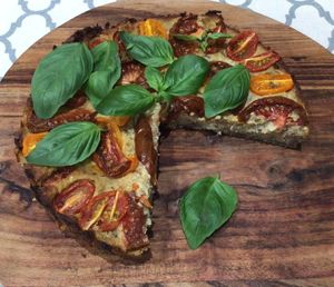 Rustic Tomato Tart at Mandala VGF in Wynnum