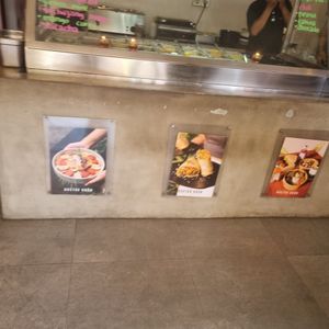 Tealights on the food... not great. at Gustav Grün in Canggu