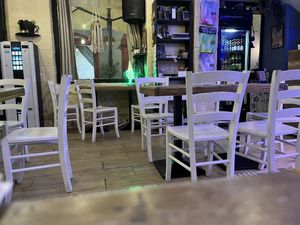 Inside cafe  at Kunchett in Valletta