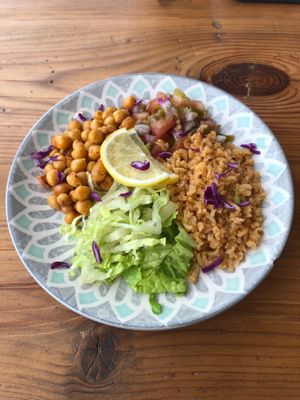 Breakfast burrito bowl at Sweet Greens Restaurant in Abu Dhabi