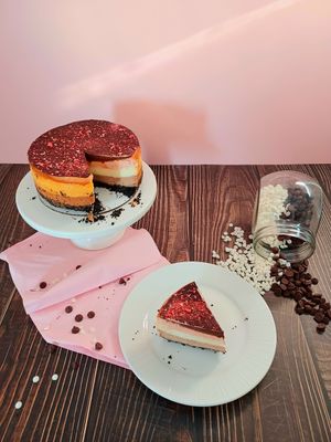 Neapolitan Cheesecake at Stewarts' Cheesecakes in Bloomingdale