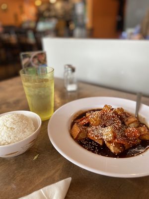 Lai Thai Kitchen - Vegan Sesame Tofu  at Lai Thai Kitchen in Grand Rapids