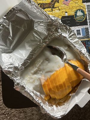 Mango sticky rice   at Lai Thai Kitchen in Grand Rapids