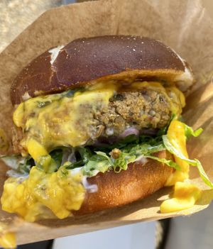 Burger 🍔   at Kombu Vegan in Bilbao