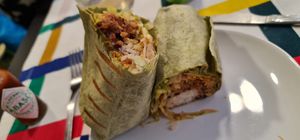 Burrito at Kombu Vegan in Bilbao