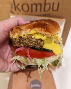 Kombu Burger at Kombu Vegan in Bilbao