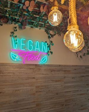 Inside at Kombu Vegan in Bilbao