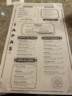 Menu at San Chez Bistro in Grand Rapids