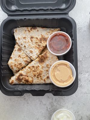  Veggie Ground with dairy Cheese Quesadilla   at Fresh Burrito in Guelph