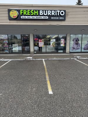 Storefront  #Veganuary at Fresh Burrito in Guelph