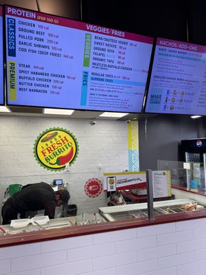 Extensive Vegetarian Menu - most can be made vegan #Veganuary at Fresh Burrito in Guelph