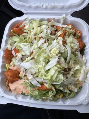 Meatless Buffalo Chik’n Burrito Bowl - made vegan #Veganuary at Fresh Burrito in Guelph