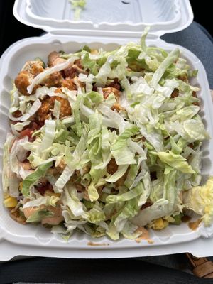 Large Vegan Buffalo Chik’n Burrito Bowl  at Fresh Burrito in Guelph