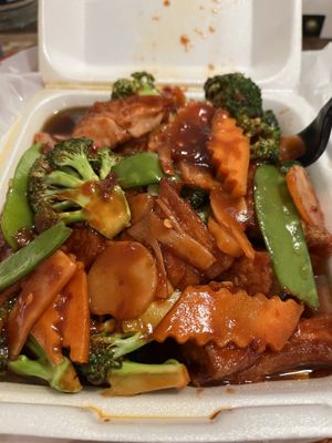 Family bean curd made extra spicy   at Formosa Restaurant in Logan