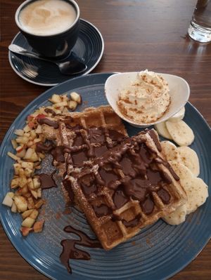 Waffeln at Café Naiv in Innsbruck