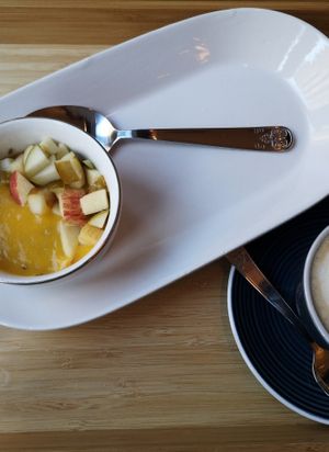 Leinsamen Pudding at Café Naiv in Innsbruck