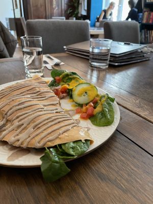 Gefülltes Omlette  at Café Naiv in Innsbruck