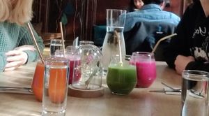 Juices and smoothies at Café Naiv in Innsbruck