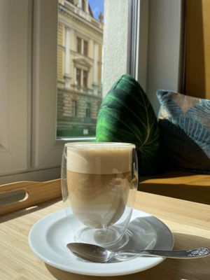Coffee latte oat   at Café Naiv in Innsbruck