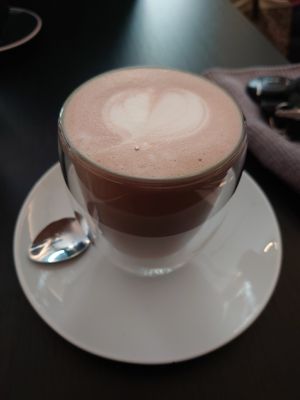Hot cocoa at Café Naiv in Innsbruck