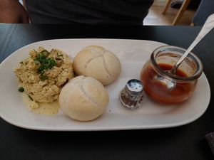 Scrambled tofu at Café Naiv in Innsbruck