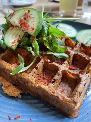 Waffle   at Café Naiv in Innsbruck