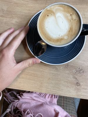 Cappuccino either oat or rice milk   at Café Naiv in Innsbruck