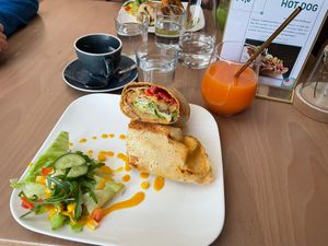 The burrito with rösti at Café Naiv in Innsbruck
