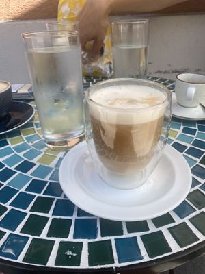 Caramel latte  at Café Naiv in Innsbruck