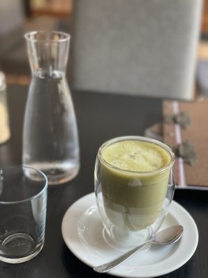 Matcha Lattee  at Café Naiv in Innsbruck