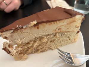 Tonka bean cake at Café Naiv in Innsbruck
