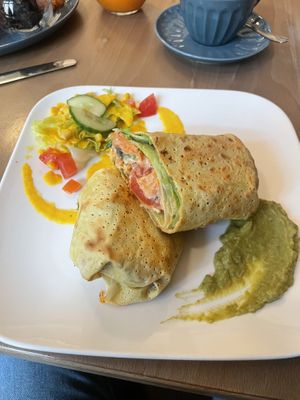 Breakfast burrito   at Café Naiv in Innsbruck