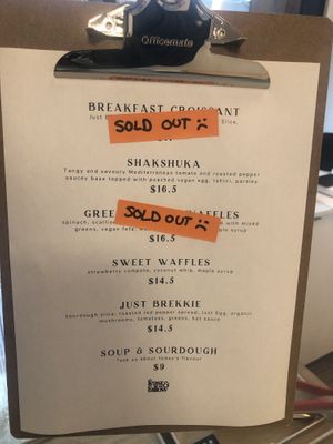 Brunch menu - I’ll be getting brunch next time for sure !  at Feast & Fallow in Vancouver