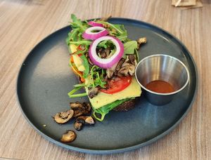 Just Brekkie sandwich   at Feast & Fallow in Vancouver