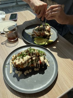 Roasted veggie, add avocado   at Feast & Fallow in Vancouver