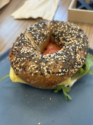 Bagel Breakfast Sandwich   at Feast & Fallow in Vancouver