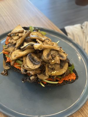 Mushroom Toast   at Feast & Fallow in Vancouver