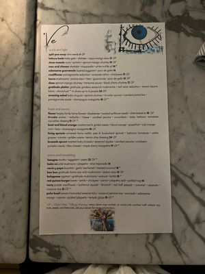 Menu February 2023  at VE by Subculture in West Palm Beach