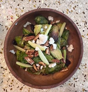 Brussels sprouts saladd  at VE by Subculture in West Palm Beach