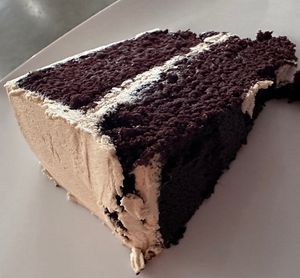  Chocolate cake with PB frosting. 💙  at VE by Subculture in West Palm Beach