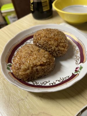 Fried rice ball  at Nogataya Shinjuku Omoide Yokocho - 野方屋 新宿思い出横丁店 in Tokyo