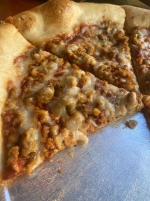 miyokos liquid cheese and tempeh😄 at Satchel's Pizza in Gainesville