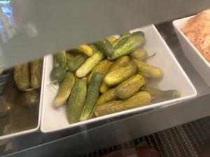 pickles  at Zucker's Bagels & Smoked Fish in New York City