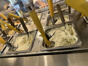 spreads (few vegan)  at Zucker's Bagels & Smoked Fish in New York City