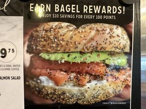 rewards 😅  at Zucker's Bagels & Smoked Fish in New York City