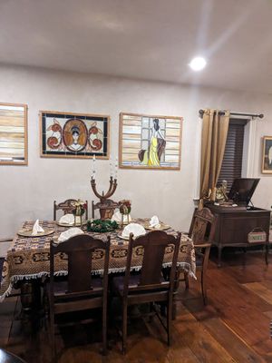Dining room at The Epochary Inn in Ambridge