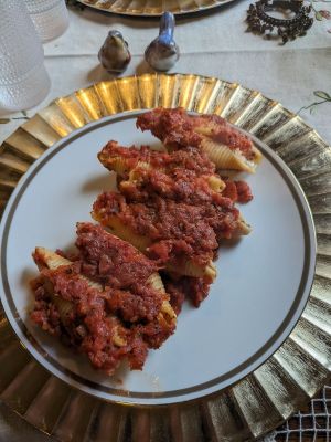 Stuffed shells at The Epochary Inn in Ambridge