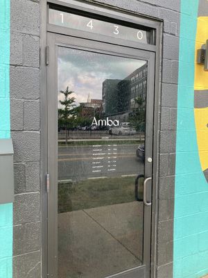 Entrance  at Amba in Cleveland