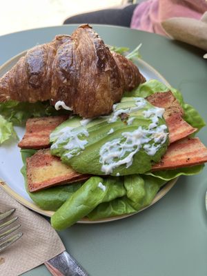 BLAT on a croissant - really filling  at Little Loaf Bakeshop in New Paltz