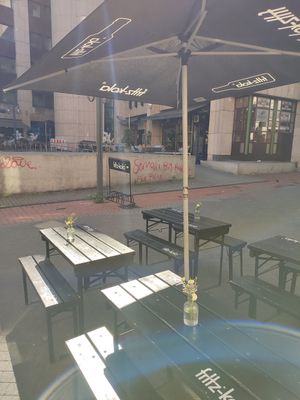 Seating outside at doen doen® kebap in Stuttgart